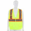 Cordova COR-BRITE Surveyor Vests, Lime, 2in Two-Tone Reflective Tape, 5XL VS273P5XL